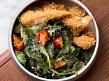 Салат з хрусткими креветками (Salad with crispy shrimps) 