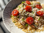 Паста Рисині з кроликом та білими грибами (Rysini pasta with rabbit and porcini mushrooms)