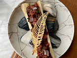 Тартар з телятини з в’яленими томатами (Veal tartare with sun-dried tomatoes)       