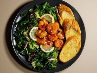 KREVETY SWEET CHILLI S KŘUPAVOU BAGETKOU 