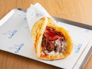 Vegan Bifteki Pita
