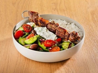 Porco Souvlaki Rice Bowl