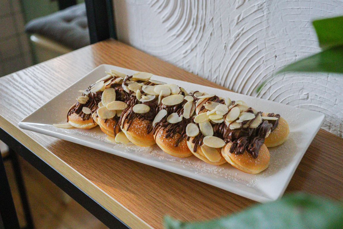 Mini palacinky s banánom a nutellou