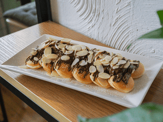 Mini palacinky s banánom a nutellou