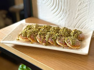 Mini palacinky s pistáciovým krémom