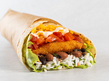 Crispy chicken burrito