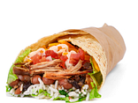 Pork carnitas burrito