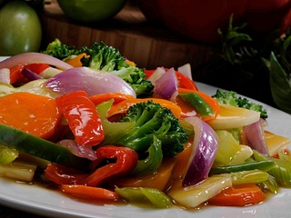 Verdura salteada