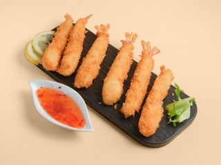 Langostinos fritos (8u)