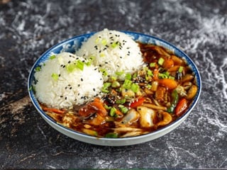 49. Ryż z warzywami w sosie syczuańskim🌶️