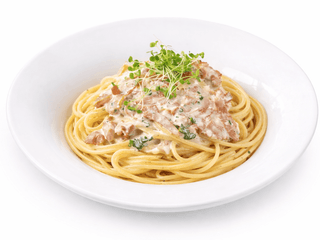 Bezlepkové Spaghetti al Prosciutto e Crema di Parmigiano
