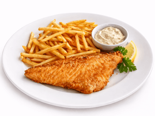 Fish and chips, hranolky, citronová majonéza