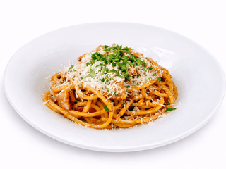 Bezlepkové Spaghetti all'Amatriciana