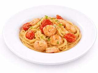 Bezlepkové Spaghetti  con Gamberetti