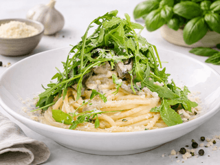 Funghi e rucola
