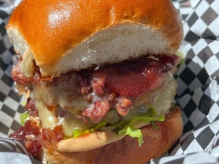 Peanut Butter and Jelly burger