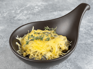 Жульєн із рапанів з білими грибами