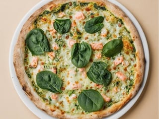 Pizza z łososiem i krewetkami