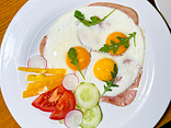 Ham & eggs (3ks), čerstvá zelenina