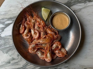 Fried local shrimps