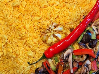 Рис басматі з овочами гриль