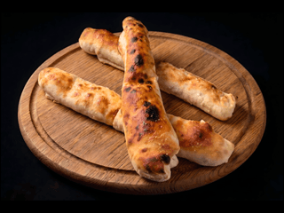 Vegan Pizzaštangle plnené šunkou a syrom
