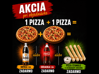 AKCIA 2 PIZZE