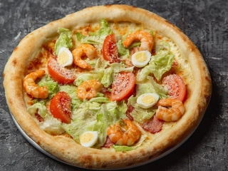 Піца Цезар з креветками