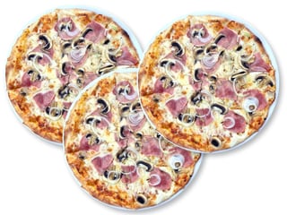3 PIZZE ŚREDNIE 30 cm