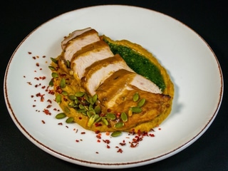 Індичка з гарбузовим мусом