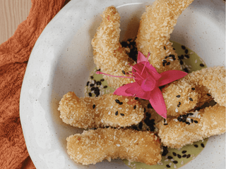 Креветки з соусом васабі