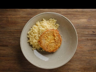 Котлета куряча брізоль з рисом