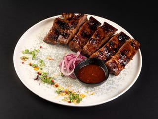 Свиннi ребра з соусом  BBQ