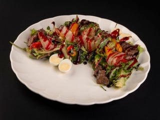 Салат з малиновою заправкою