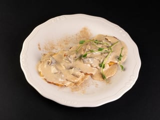 Деруни з бiлими грибами