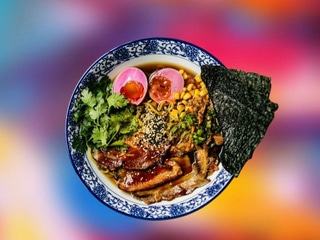 Shoyu качино-курячий + чашу + шиїтаке + кінза