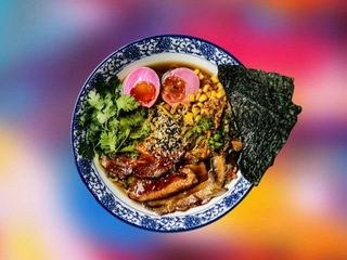 Shoyu качино-курячий + чашу + шиїтаке + кінза