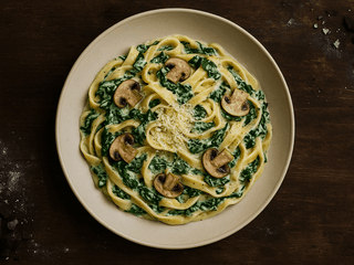 Tagliatelle crema di spinacci e ricotta
