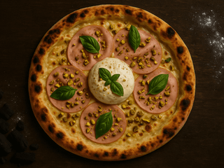 Pizza - Mortadella, Burrata e Pistacchi 32cm