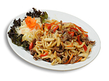 SMAŽENÉ JAPONSKÉ NUDLE “UDON” / FRIED JAPANESE NOODLES “UDON” (S krevetamі)