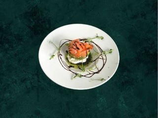 Авокадо гриль з лососем