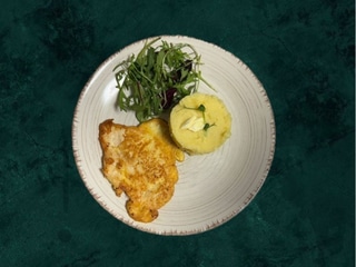 Куряча відбивна з пюре