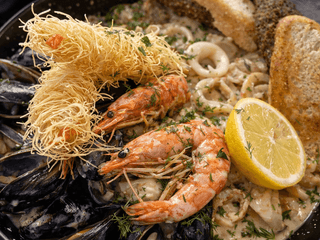 Сет морське асорті з креветками катаіфі №2