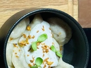 Вареники з картоплею та курячою печінкою