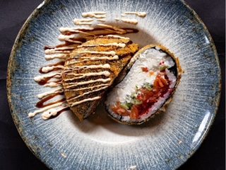 Burger-sushi Krevety