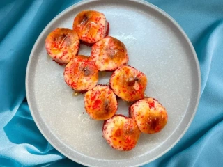 Запечений з креветкою