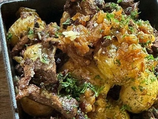 Лисички смажені з молодою картоплею