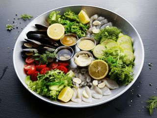 Плато з асорті морепродуктів
