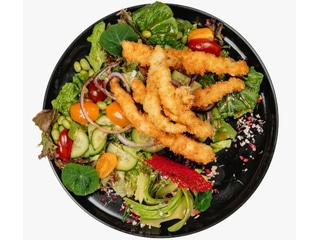 Sałatka Kalmary w tempurze