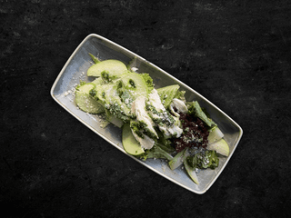 Green Salad with Chicken in Pesto